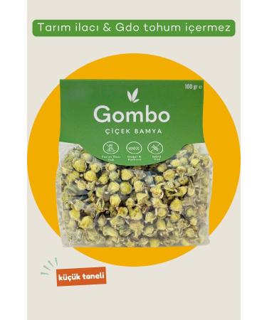 GOMBO Natural Dried Flower Okra 100 gr - Smallest Grain