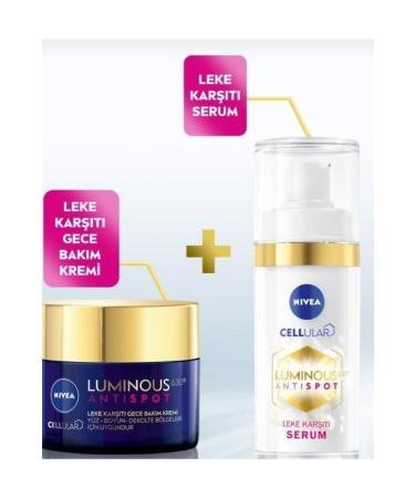 NIVEA Luminois 630 Anti-Blemish Skin Serum 30ml and Luminois 630 Anti-Blemish Night Face Cream 50ml