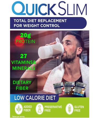 NUTRIPHARMA QUICK SLIM Quick Slim Weight Loss Meal Replacement Shake 30 Sachets Mixed Box - Buy Online on GoSupps.com