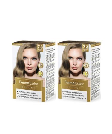 Farmasi Farma Color Deluxe 7.3 Hazelnut Shell Hair Dye 2 Pieces