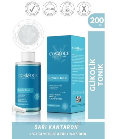 COSVOCE Revitalizing and Pore Tightening Glycolic Acid Toner 200 ml (Glycolic Acid 7%)