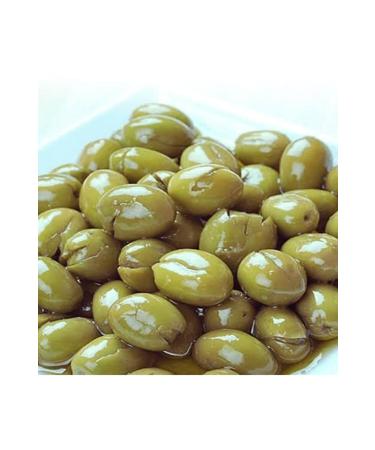 K l Hayat New Season 5 Kg Green Cracked Olives (Homemade) - Hatay Iskenderun