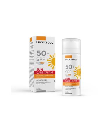 LUCKY SOUL Sun Cream (Sensitive and Reddened Skin) 100 ml - High Protection 50+ SPF - Buy Online on GoSupps.com