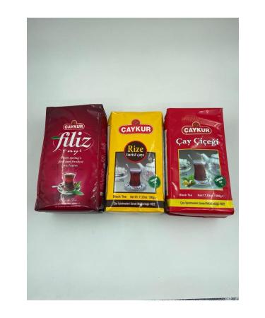 aykur SPROUT TEA TOURIST TEA AND TEA FLOWER TRIPLE PACKAGE 500X3