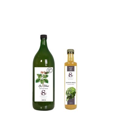 S heylaana Natural Hawthorn Vinegar 2000 Ml - Natural Artichoke Vinegar 500 Ml