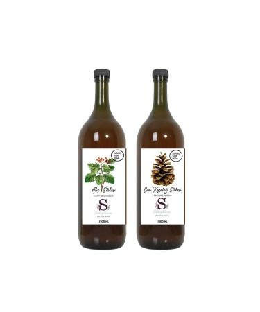 Suheylaana Hawthorn Vinegar 1500 Ml And Natural Pine Cone Vinegar 1500 Ml