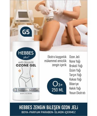 HEBBES Seaweed Oil Cellulite Cracked Strawberry Leg Ingrown and Foot Care Ozone Gel 250 ml - Buy Online on GoSupps.com