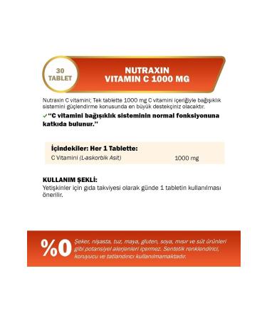 Nutraxin Vitamin C 28 Chewable Tablets - Buy Online on GoSupps.com