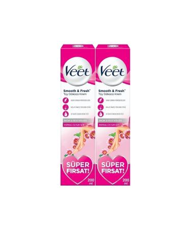 Veet Hair Removal Cream Legs & Body Area 200ml X2- Normal Skin Super Deal Package