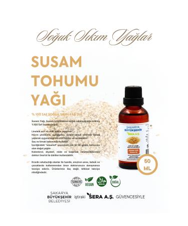 SBB SERA Sesame Seed Oil 50ml - 100% Pure Natural - Sesame Oil