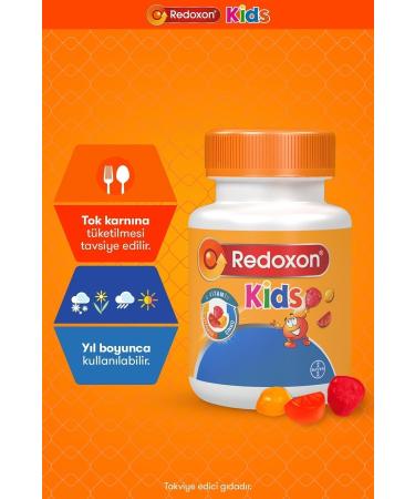 Redoxon Kids 60 Chewable Gummy I Vitamin C Vitamin D and Zinc Supplement for Children - Buy Online on GoSupps.com