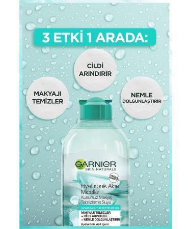 Garnier Hyaluronic Aloe Micellar Flawless Make-Up Remover Water 400ml - Buy Online on GoSupps.com
