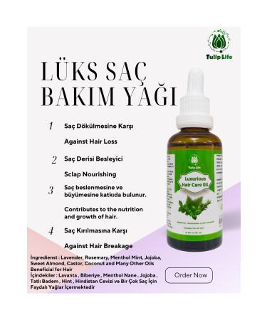 Tuliplife Luxury Rosemary Oil Complex Hair Care Serum Extends Hair and Anti-Falling Anti-Breaking 50 ml