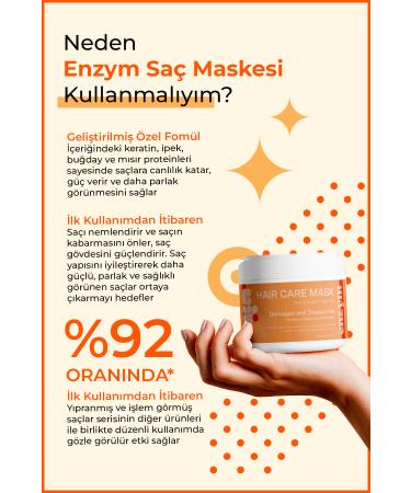 ENZYM COSMETICS Hair Care Mask for Damaged and Processed Hair 250 ml - Buy Online on GoSupps.com