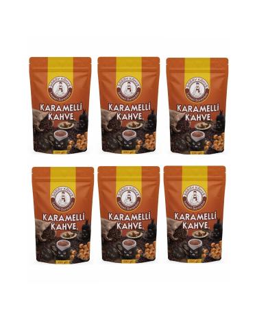 SARAY KAHVE Caramel Ottoman Coffee 200 Gr 6 Pieces Advantageous Package