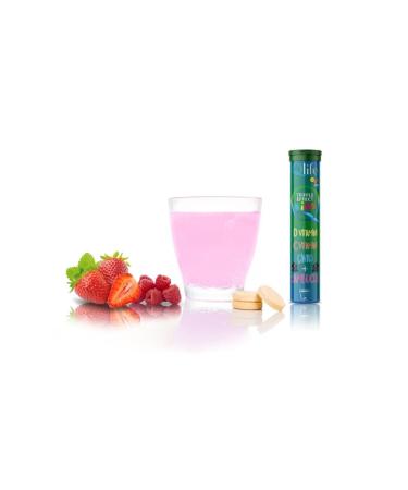 Qlife Children Vitamin Supplement C & D & Zinc Black Elderberry Strawberry and Raspberry Flavored 20 Effervescent Tablets - Buy Online on GoSupps.com