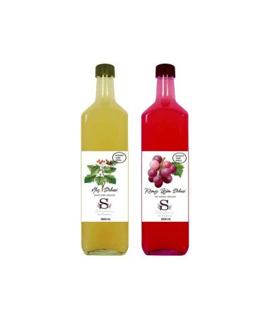 Suheylaana Natural Hawthorn Vinegar 1000 Ml And Red Grape Vinegar 1000 Ml
