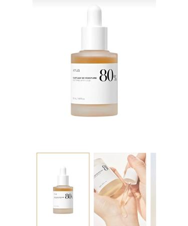 ANUA Heartleaf 80% Moisture Ampoule Moisture Saturating Brightening Serum 30 ml