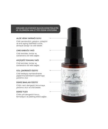 me time Organic Anti-Aging and Brightening Eye Contour Care Cream 15ml - Buy Online on GoSupps.com