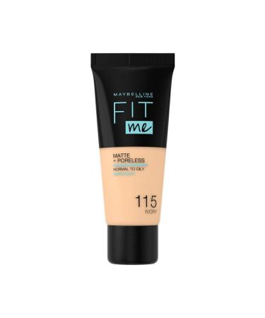 Maybelline New York Fit Me Matte Poreless Foundation - 115 Ivory - Buy Online on GoSupps.com
