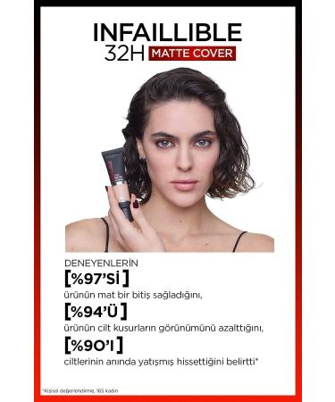 L'Oreal Paris Infaillible 32h Matte Cover High Coverage Foundation - 110 Cool Undertone - Buy Online on GoSupps.com