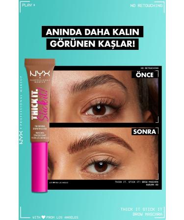 NYX Professional Makeup Thick It. Stick It! Eyebrow Mascara Auburn - Buy Online on GoSupps.com