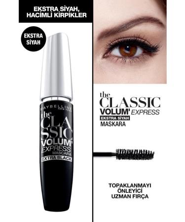 Maybelline New York Volum' Express Classic Extra Black Mascara - Buy Online on GoSupps.com
