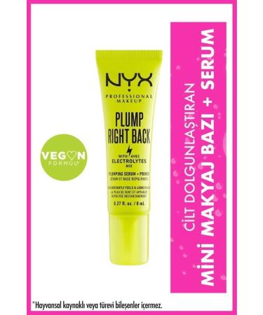 NYX Professional Makeup Plump Right Back Makeup Base + Serum Mini