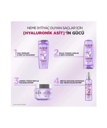 Elseve Hydra hyaluronic Moisture Filling Shampoo 360ml Moisture Plumping Serum 150ml Set - Buy Online on GoSupps.com