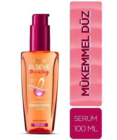 Elseve Dream Long Repair Care Shampoo 360ml & Conditioner 360ml & Perfect Straight Smoothing Serum - Buy Online on GoSupps.com