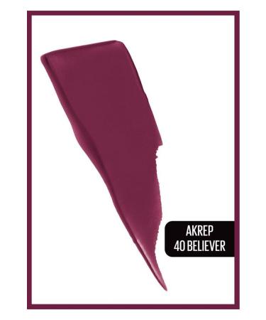 Maybelline New York Super Stay Matte Ink Zodiac Liquid Matte Lipstick - 40 Believer (SCORPIO) - Buy Online on GoSupps.com