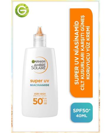 Garnier Ambre Solaire Super UV Niacinamide Anti-Imperfection Daily Sunscreen Fluid Cream SP