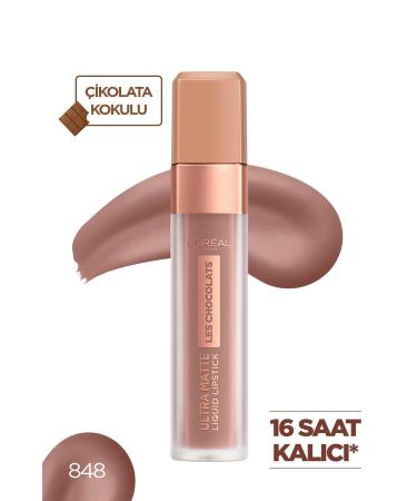 L'Oreal Paris Liquid Matte Lipstick - Les Chocolats Ultra Matte Liquid Lipstick 848 Dose Of Cocoa 3600523643950