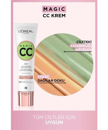 L'Oreal Paris Magic CC Redness Concealer Cream - Buy Online on GoSupps.com