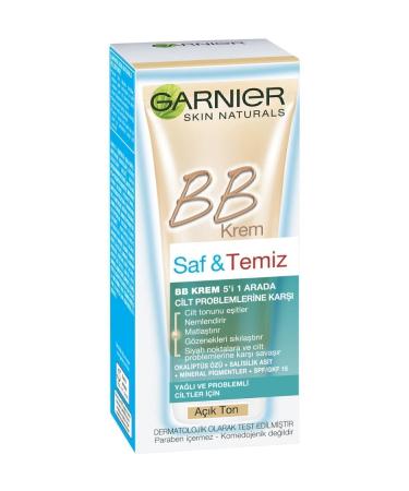 Garnier Pure & Clean Bb Cream Light Tone Spf 15 50ml - Buy Online on GoSupps.com