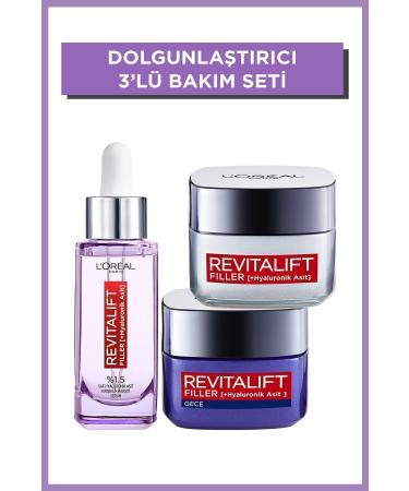L'Oreal Paris Revitalift Filler Plumping Anti-Aging 3-Pack Care Set