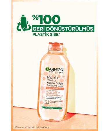 Garnier Micellar Peeling Perfect Make-Up Remover Water 400 Ml - Buy Online on GoSupps.com