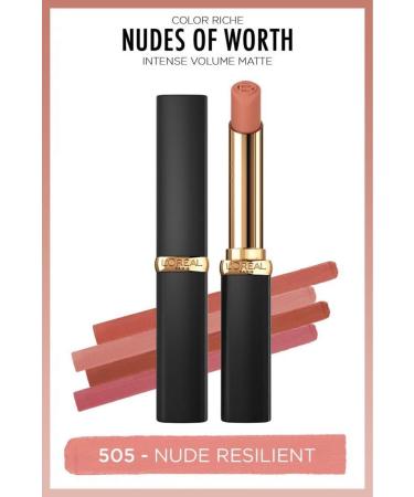 L'Oreal Paris Color Riche Intense Volume Matte Lipstick - 505 Nude Resilient