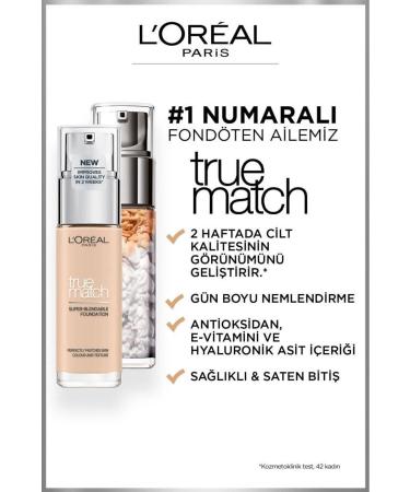 L'Oreal Paris True Match Caring Foundation 0.5n Porcelain & Mini Paradise Mascara 4.7 Ml Makeup Set - Buy Online on GoSupps.com