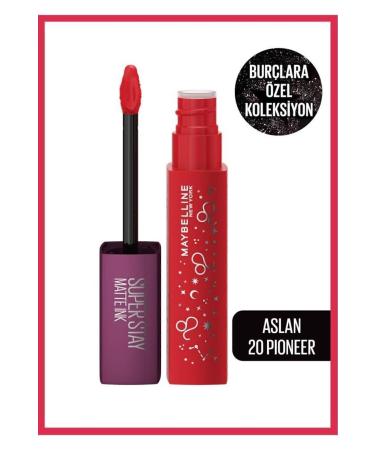 Maybelline New York Super Stay Matte Ink Zodiac Liquid Matte Lipstick - 20 Pioneer (LION) - Buy Online on GoSupps.com