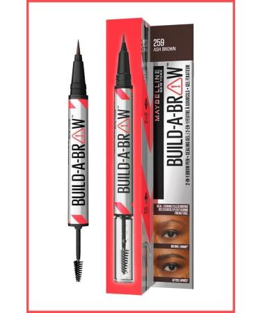 Maybelline New York Build a Brow 2in1 Eyebrow Pencil and Gel Ash Brown - Buy Online on GoSupps.com