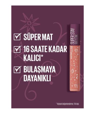 Maybelline New York Super Stay Matte Ink Zodiac Liquid Matte Lipstick - 40 Believer (SCORPIO) - Buy Online on GoSupps.com