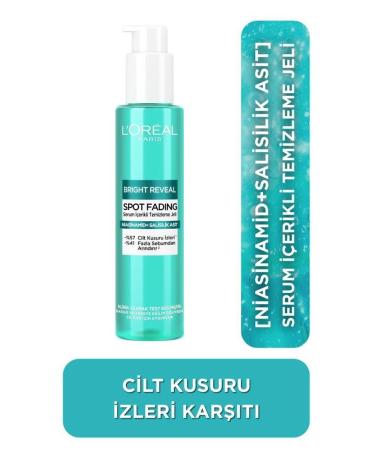 L'Oreal Paris Bright Reveal Anti-Skin Imperfections Serum-Containing Cleansing Gel Niacinamide + Salicylic Acid 150ml
