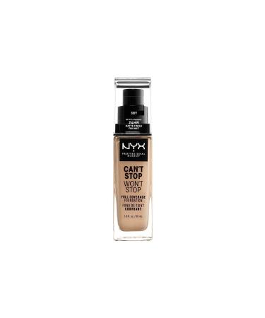NYX Professional Makeup Foundation - Can't Stop Won't Stop Full Coverage Foundation 10 Buff 30 ml 800897157272
