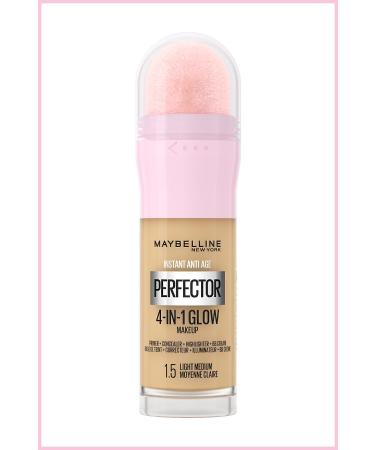 Maybelline New York Instant Perfector Glow 4 Effects in 1 Foundation - 1.5 Light Medium - Buy Online on GoSupps.com