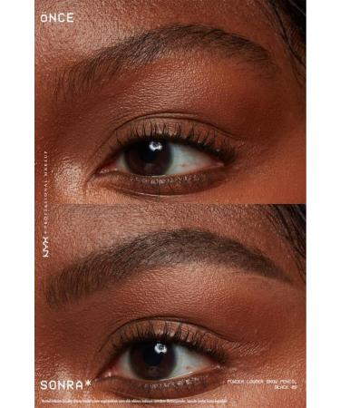 NYX Professional Makeup Powder Louder Powder Brow Pencil - 09 Black - Buy Online on GoSupps.com