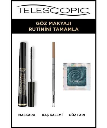 L'Oreal Paris L'or al Paris Telescopic Carbon Black Mascara - Black - Buy Online on GoSupps.com