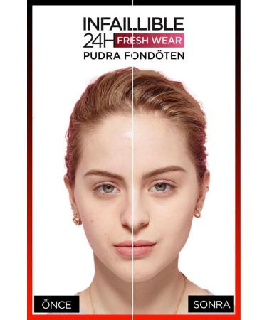 L'Oreal Paris Infaillible 24h Fresh Wear Powder Foundation 180 Rose Sand - Buy Online on GoSupps.com