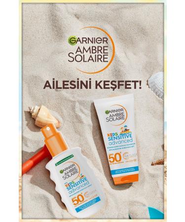 Garnier Ambre Solaire Sensitive Advanced Children's Cream Gkf50+ 200ml - Buy Online on GoSupps.com