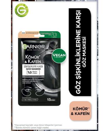 Garnier Anti-Puffiness Charcoal & Caffeine Eye Mask